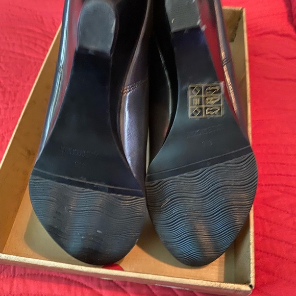 Charcoal Gray Shiny, 2 inch heel Booties. - Picture 5 of 5